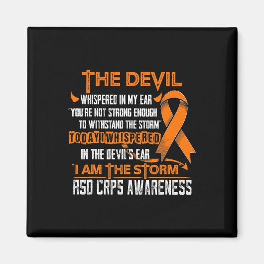 RSD CRPS Bewustzijn Ik Ben De Storm Duivel Magneet (Voorkant)