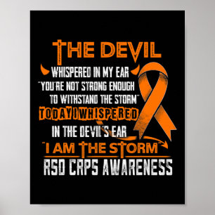 RSD CRPS Bewustzijn Ik Ben De Storm Duivel Poster