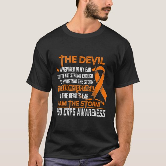 RSD CRPS Bewustzijn Ik Ben De Storm Duivel T-shirt (Voorkant)