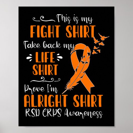RSD CRPS Bewustzijn kan vechten Poster (Voorkant)