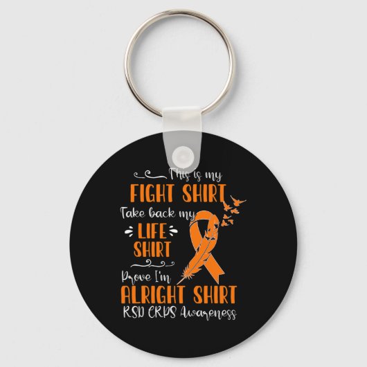 RSD CRPS Bewustzijn Mijn Vecht Sleutelhanger (Voorkant)