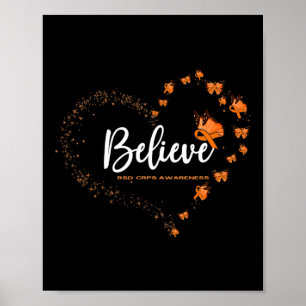 RSD CRPS Bewustzijn Vlinder Geloven Poster