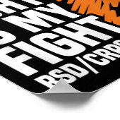 RSD_CRPS Bewustzijnsgeschenk Collectie Haar Fight  Poster (Hoek)