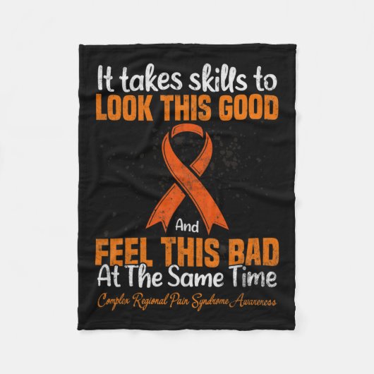 Rsd Crps Complex Regionaal Pijn Syndroom Bewustzij Fleece Deken (Voorkant)