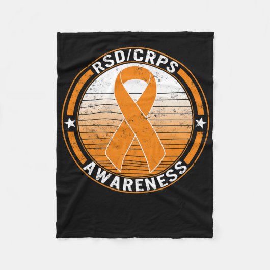 Rsd Crps Complex Regionaal Pijn Syndroom Bewustzij Fleece Deken (Voorkant)