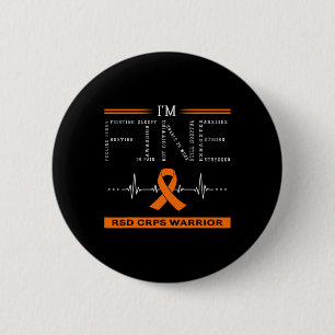 Rsd Crps Krijger Ik Ben Prima Ronde Button 5,7 Cm