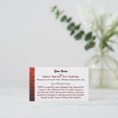 RSD/CRPS-medische kaarten Contactkaartje (Staand voorkant)