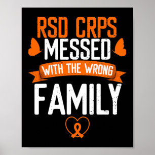 RSD Crps Messed Wrong Family Oranje Ribbon Awarene Poster