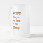 RSD/CRPS... Nerves Frosted Glass Beer Mok (Voorkant links)