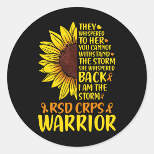 RSD CRPS Novelty Complex Regional Pain Syndrome AW Ronde Sticker
