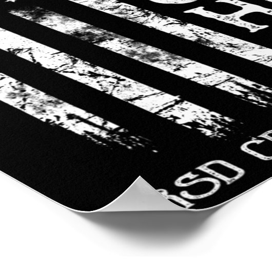 RSD CRPS Warrior Amerikaanse vlag Poster (Hoek)