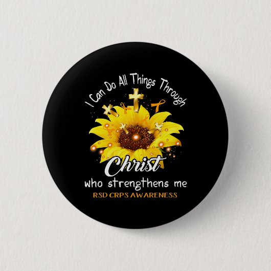 RSD CRPS Warrior Ik kan alles doen Ronde Button 5,7 Cm (Voorkant)
