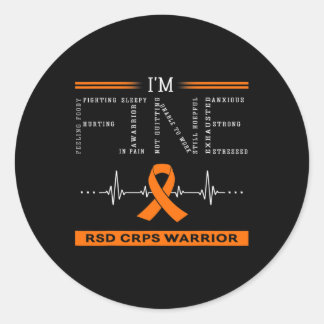 Rsd Crps Warrior I'm Fine  Ronde Sticker