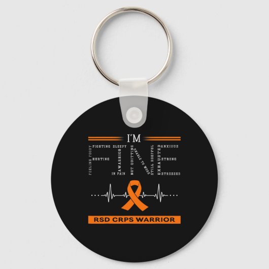 Rsd Crps Warrior I'm Fine  Sleutelhanger (Voorkant)