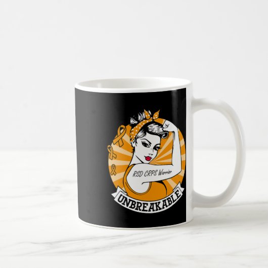 RSD CRPS Warrior Onbreekbaar RSD CRPS Bewustzijn Koffiemok (Rechts)