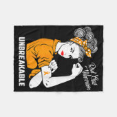 RSD CRPS Warrior Onbreekbare RSD CRPS Awareness Gi Fleece Deken (Voorkant (Horizontaal))