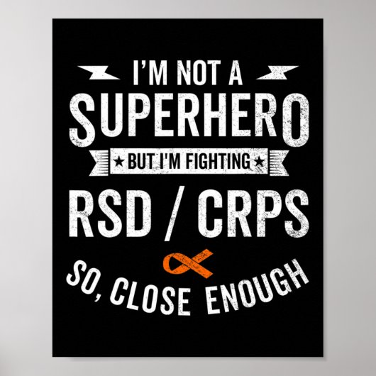 RSD CRPS Warrior Survivor Awareness Support Sinaas Poster (Voorkant)