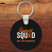 RSD CRPS Warrior Survivor Awareness Support Squad Sleutelhanger (Voorkant)