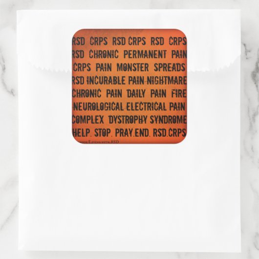 RSD CRPS Word sticker (Tas)