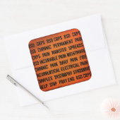RSD CRPS Word sticker (Envelop)