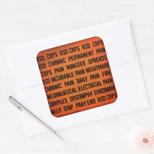 RSD CRPS Word sticker (Envelop)