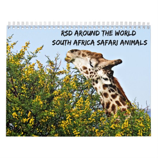 RSD Rond de Wereld | Zuid-Afrika Safari Dieren Kalender (Hoes)