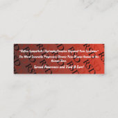 RSD-Visitekaartje Mini Visitekaartje (Achterkant)