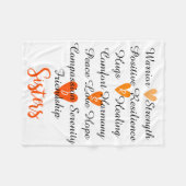 RSD-zusters Affirmationket Blanket Fleece Deken (Voorkant (Horizontaal))