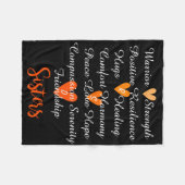 RSD-zusters Affirmations Blanket blanco Fleece Deken (Voorkant (Horizontaal))