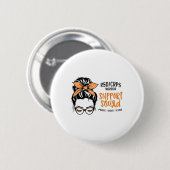 RSDCRPS Warrior Awareness Support Squad Messy Bun Ronde Button 5,7 Cm (Voorkant /achterkant)