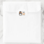 RSDCRPS Warrior Awareness Support Squad Messy Bun Ronde Sticker (Tas)