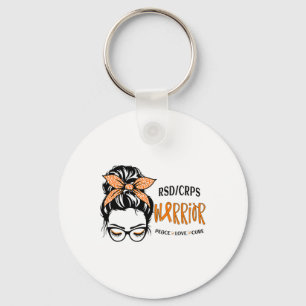 RSDCRPS Warrior Awareness Support Squad Messy Bun Sleutelhanger