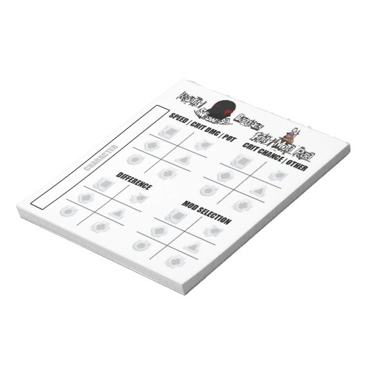 RSG Finity Mod Pad Notitieblok (Linkerzijde)