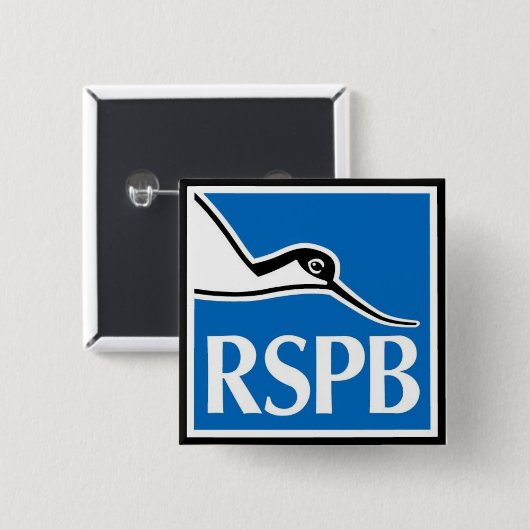 RSPB VIERKANTE BUTTON 5,1 CM (Voorkant /achterkant)