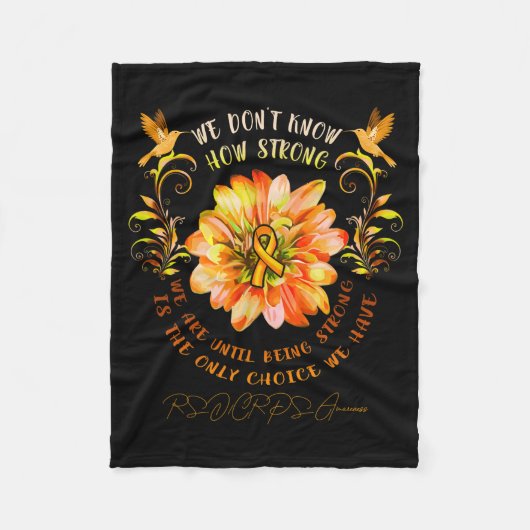 Rsrps Awareness Flower We Dont Know How Strong  Fleece Deken (Voorkant)