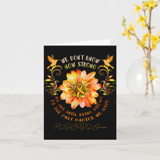 Rsrps Awareness Flower We Dont Know How Strong  Kaart (Gele Bloem)