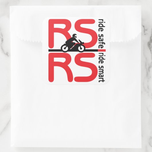 RSRS-Stickers Vierkante Sticker (Tas)