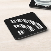 RSS FEED BAR CODE Logo Barcodepatroonontwerp Drankjes Onderzetter (Linkerzijde)