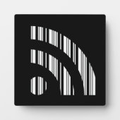 RSS FEED BAR CODE Logo Barcodepatroonontwerp Fotoplaat (Voorkant)