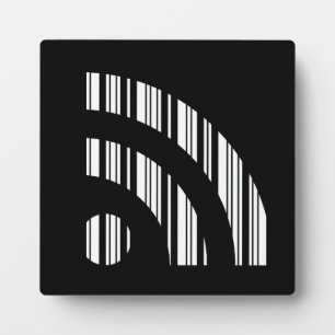 RSS FEED BAR CODE Logo Barcodepatroonontwerp Fotoplaat