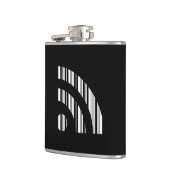 RSS FEED BAR CODE Logo Barcodepatroonontwerp Heupfles (Links)