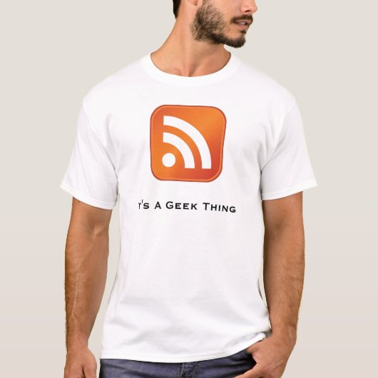 RSS Het is een geek ding Basic T-Shirt (Voorkant)