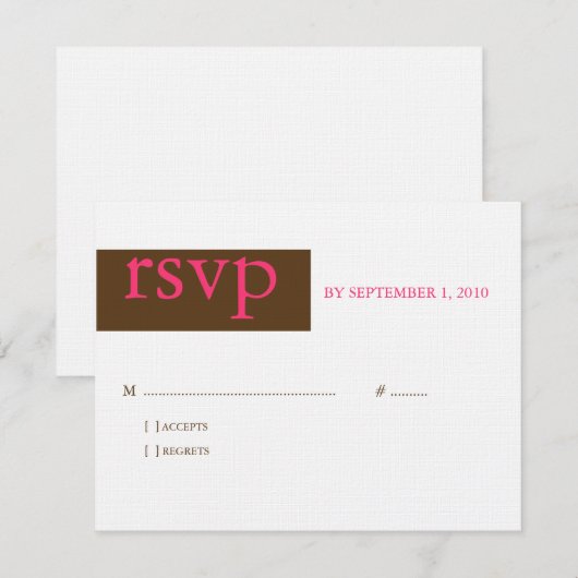 RSVP (Voorkant / Achterkant)
