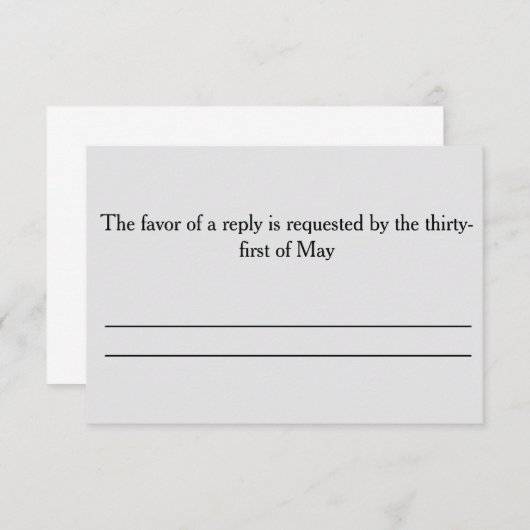 RSVP (Voorkant / Achterkant)