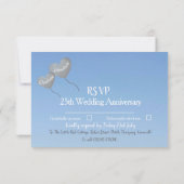 RSVP 25 jaar huwelijksjubileum kaart (Achterkant)