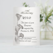 RSVP 25e bruiloft Kaart (Staand voorkant)