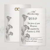 RSVP 25e bruiloft Kaart (Voorkant / Achterkant)