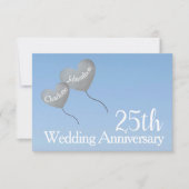 RSVP 25e zilveren trouwdag (Voorkant)