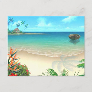 RSVP-2 Exotisch strand zonder vellum RSVP Kaartje