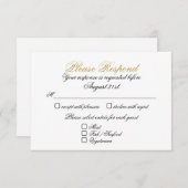 RSVP 2 Goudkleurige Ingang (Voorkant / Achterkant)